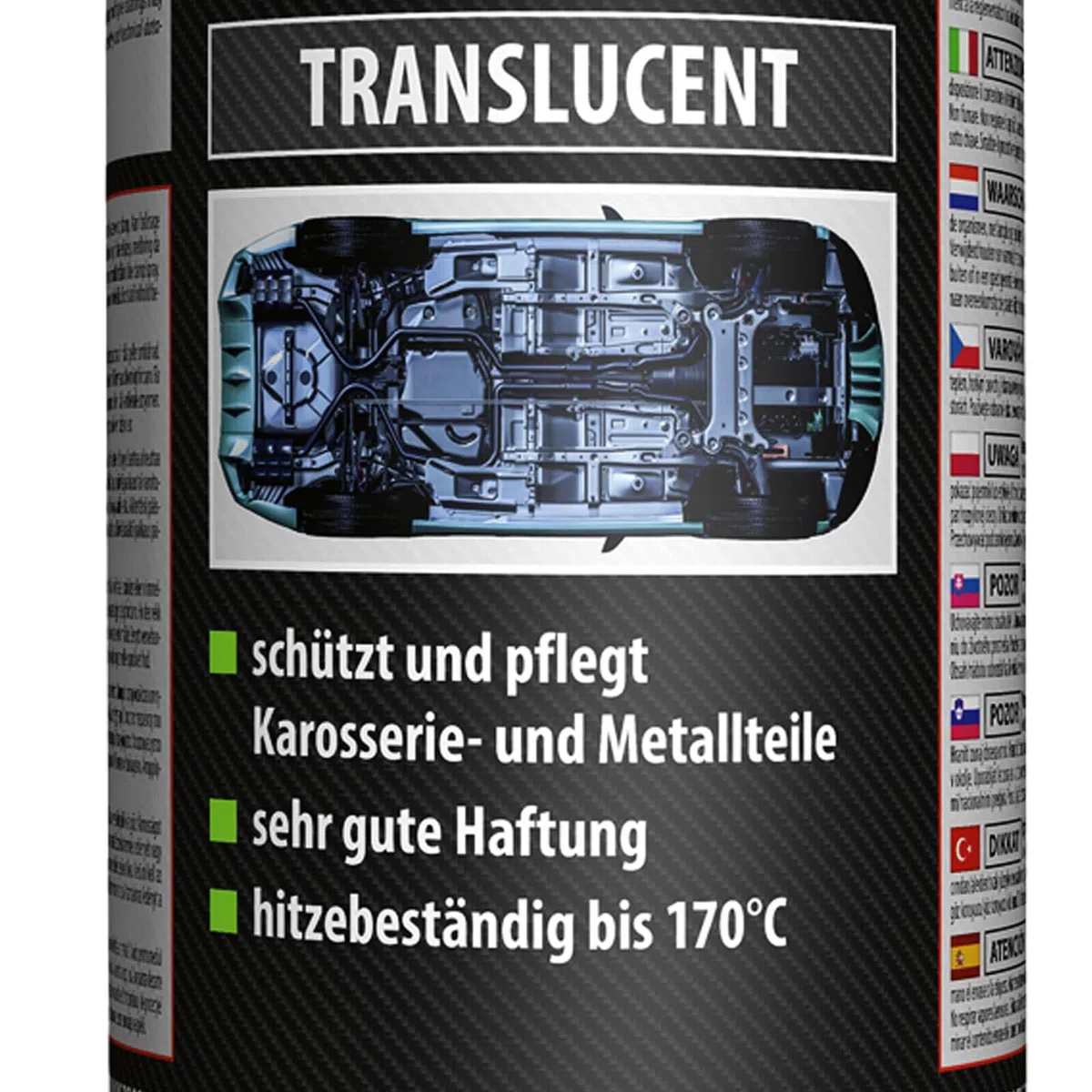 BandelOne enthält 6x 1L PETEC Multi Ubs Wax Transparent Transculent Saugdose Unterbodenschutz
