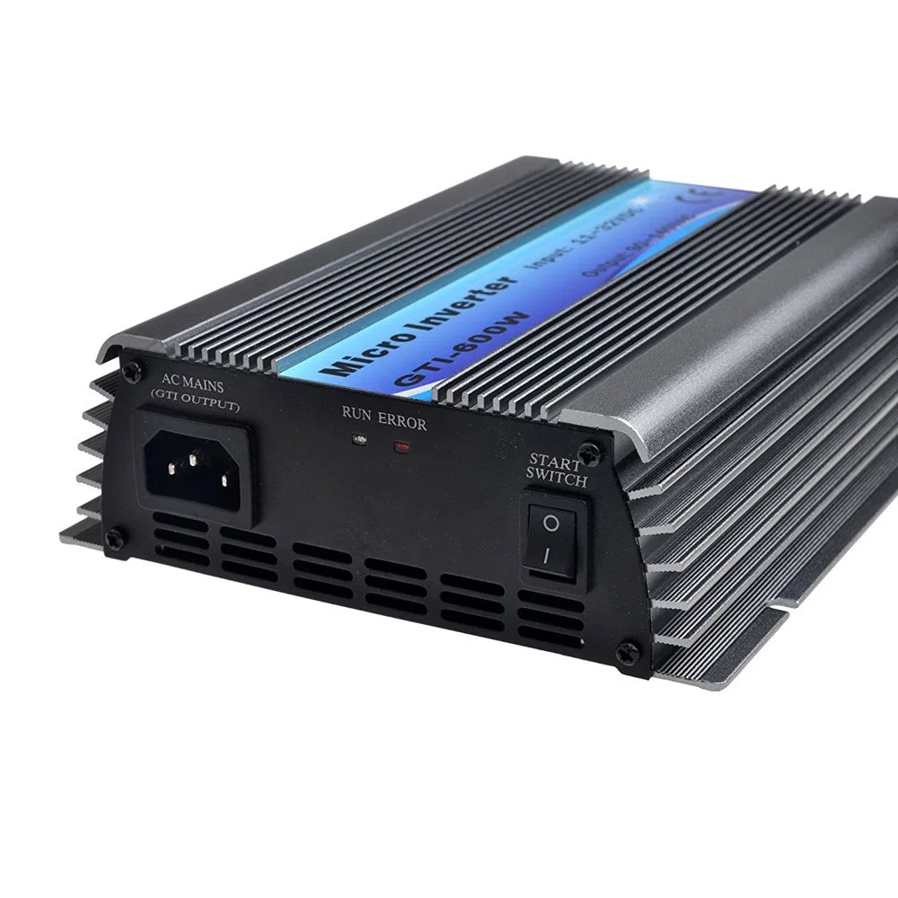 Y&H 600W Rasterfeld-Wechselrichter stapelbarer Voc20-24V-Eingang AC220V MPPT Reiner Sinus-Mikrowelleninverter für 12V-Solarpanel / 24V-Batterie