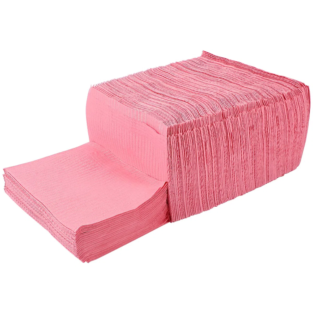 Healifty 125 Stück Dental-Lätzchen, Einwegschürzen für Erwachsene, 45,7 x 33,5 cm, Einweg-Zahnarzt-Lätzchen, 3-lagig, wasserdicht, Tattoo-Lätzchen für Nageltische, Zahnunterlagen, Matten und