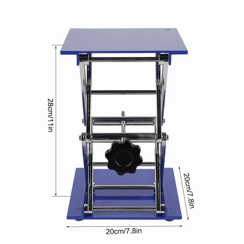 Hebebühne, Aluminiumoxid-Labor-Hebebühnen-Stand-Scheren-Gestell 200 * 200 * 280mm
