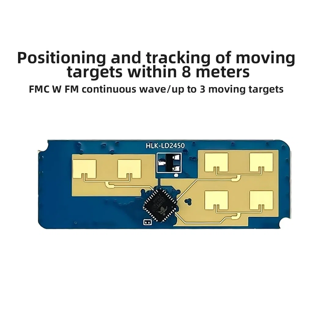 JMT HLK-LD2450 24 GHz Flugbahnsensor, ISM Smart Home, menschliche Bewegungsverfolgung, Ra¡¤DAR Induktionsmodul, Entfernungswinkel, Geschwindigkeitsmessung (10 Stück)