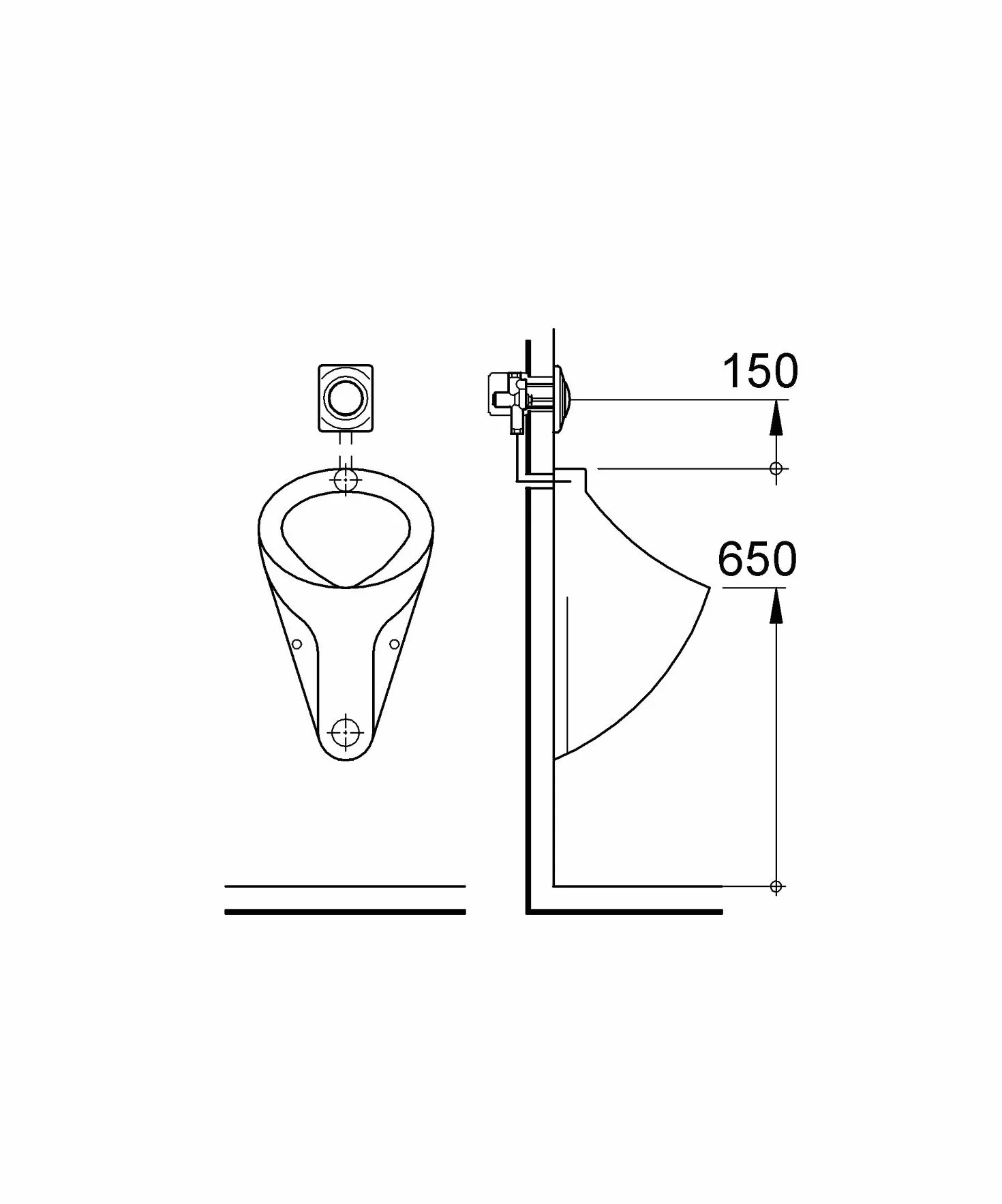 GROHE Surf, WC Abdeckplatte (wassersparende Betätigungsplatte mit 2-Mengen-Betätigung, Drückerplatte für die senkrechte Montage, 11cm breit, 15cm hoch), alpinweiß, 37018SH0