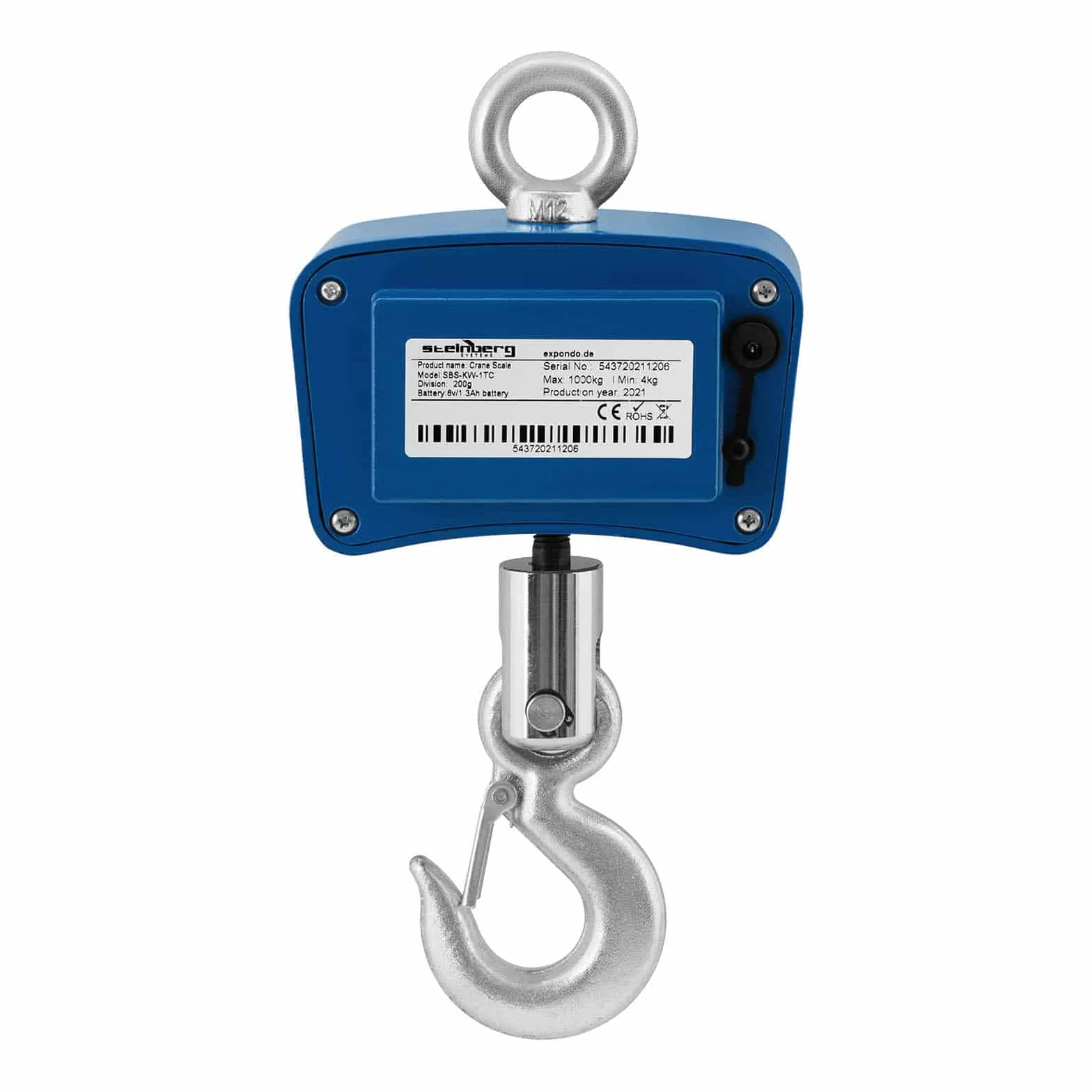 Steinberg Systems SBS-KW-1TC Kranwaage 1.000 kg / 0,2 kg Hängewaage Akku