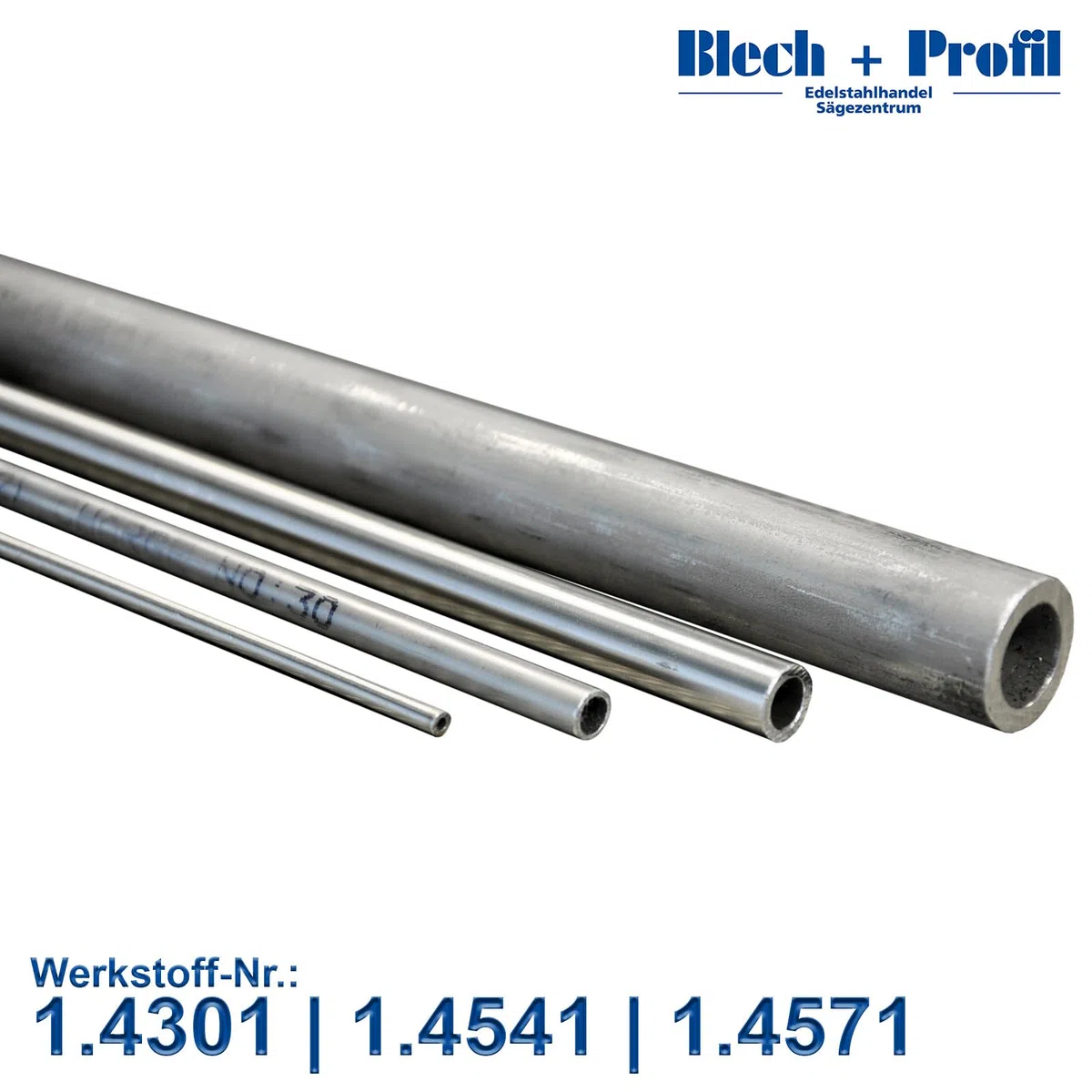Blech + Profil Edelstahlrohr nahtlos 60x5mm V2A Präzisionsrohr 1.4301 Rohrlänge 500mm / 50cm / 0,5m Rundrohr Rohrzuschnitt Geländerrohr Innen & Außen DIY Rostfrei Korrosionsbeständig