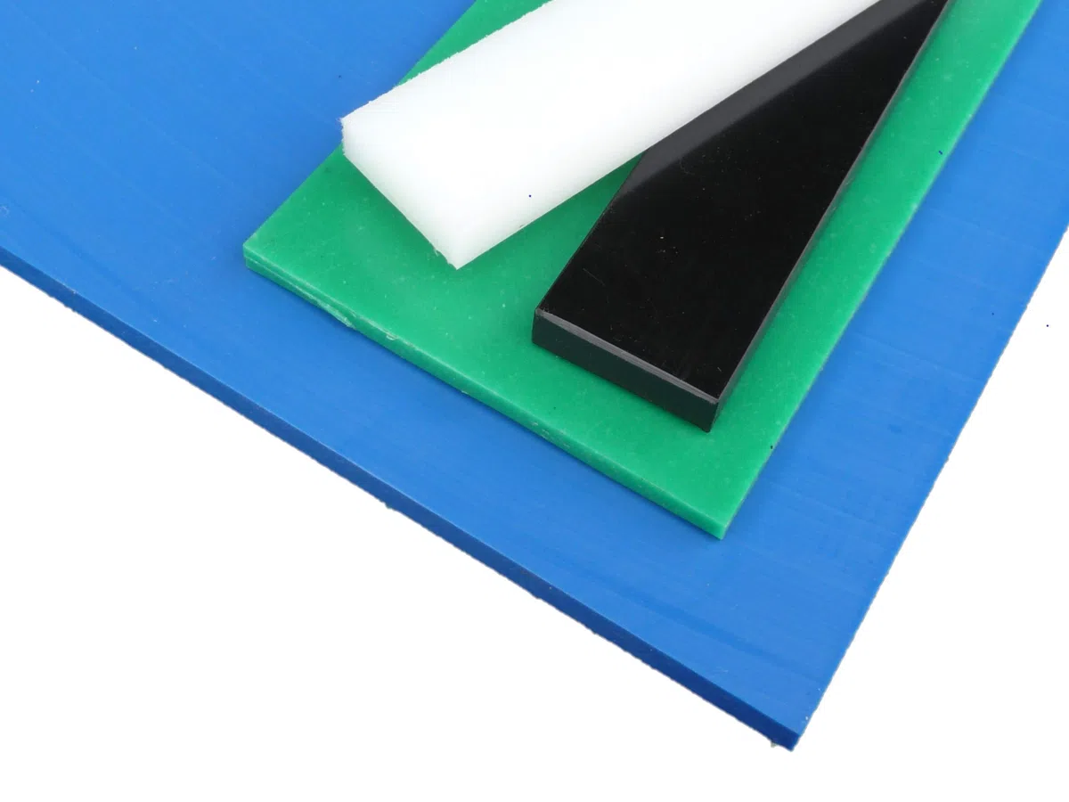 Platte aus PE-HD, 1000 x 495 x 25 mm schwarz Zuschnitt PE alt-intech®