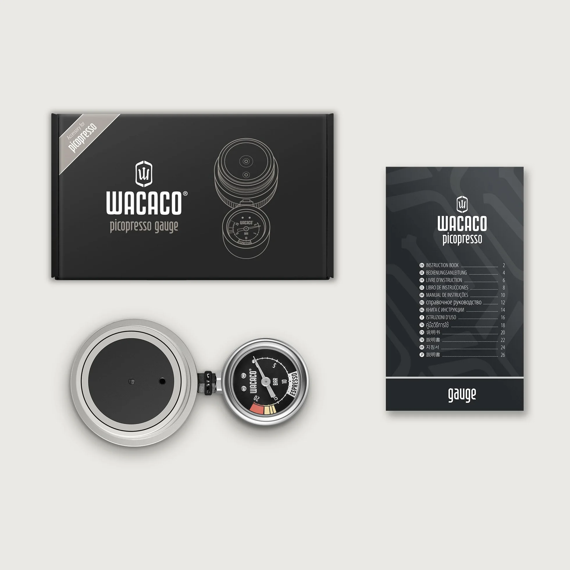 Manometer für Picopresso von Wacaco