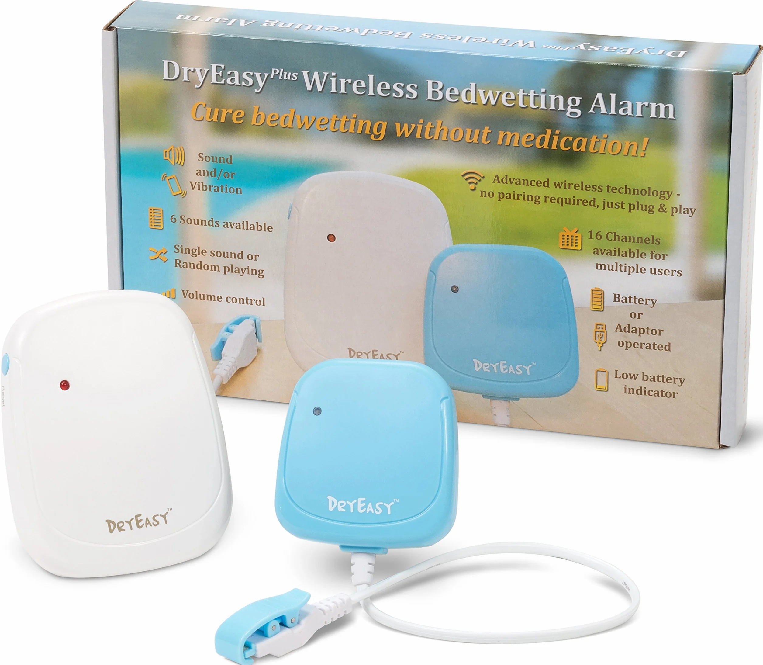 DryEasy Plus Drahtlose Bettnässen Alarm