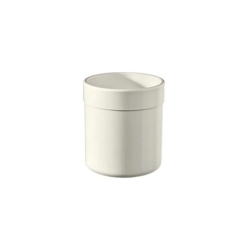 HEWI Becher der Serie 477 mit flachem Boden, Kunststoffbecher rund, freistehend, weiß, 80x73 mm - 477.04.020 99