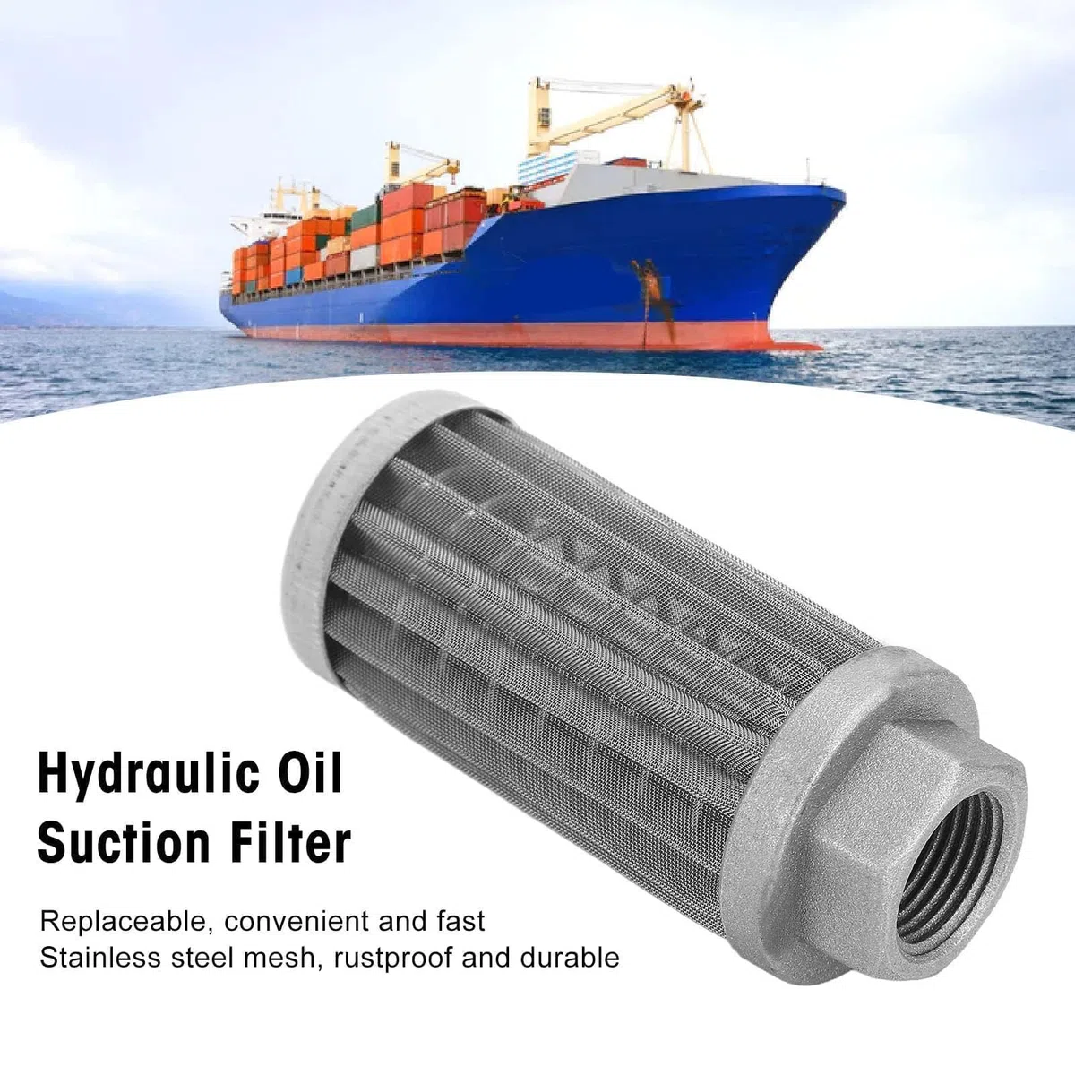 Set Benzinfilter Kraftstofffilter, Hydraulischer Saugölfilter, Edelstahlgeflecht, Ölfilter, Ersatz, Kraftstoffsieb, Rohranschluss, Saugölsieb, Hydraulisches Element, Saugkraftstofffilter