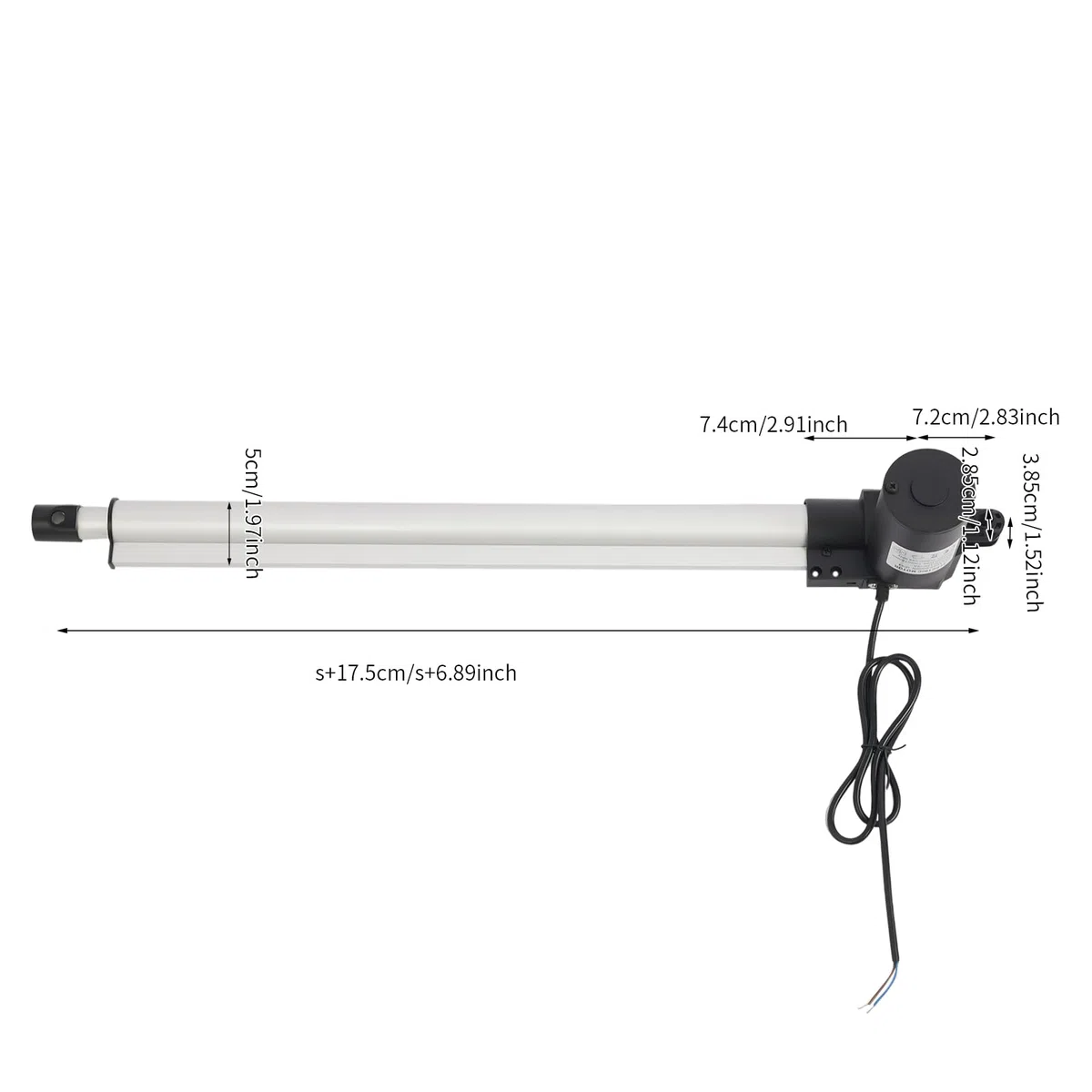 Linearantrieb, 6000N 500mm Hub max, Lineartechnik-Aktuatoren Linear Actuator für TV-Hubtische, Massagebetten, Autos Elektrischen Heckklappen, Elektrische Sofas, Automatische Türöffner