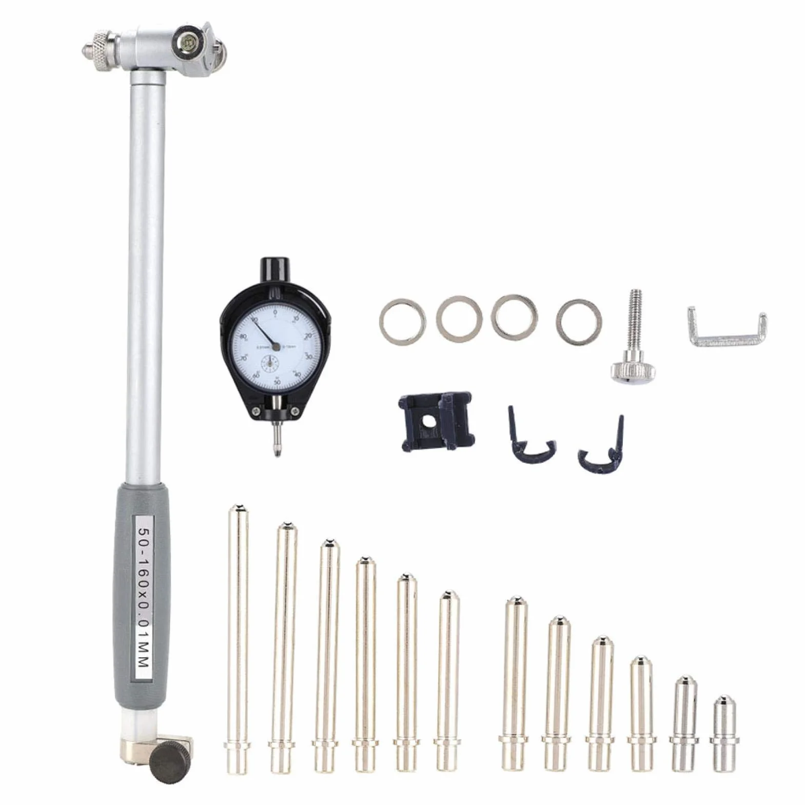 Digitales Bohrungsmessgerät, Messuhr mit hoher Genauigkeit Messgerät mit Messgenauigkeit, langlebiges Messgerät für Messgeräte für den Haushalt der mechanischen(Inner diameter gauge 50-160)