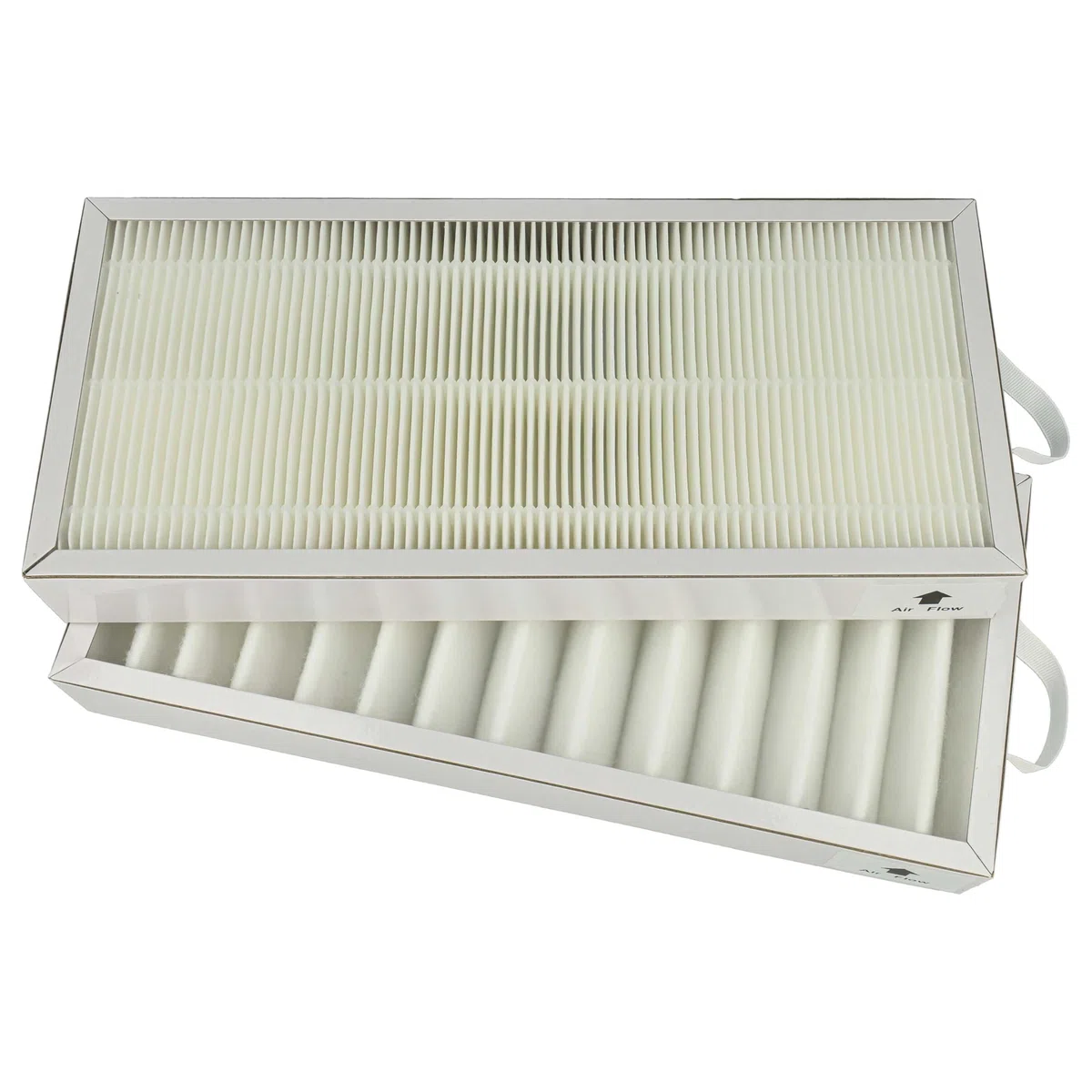 vhbw Filterset kompatibel mit Pluggit Avent P300N, AP300, P300 Lüftungsgerät - Luftfilter G4 / F7 (6 Stück), 35 x 16 x 4,5 cm, Weiß
