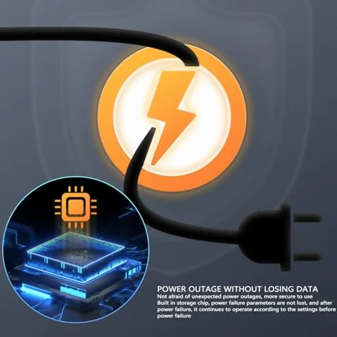 Fafeicy KM105F WiFi Battery Monitor Bluetooth mit Shunt 10-100V 0-50A 2,4 Zoll HD Farbbildschirm für Wohnmobile Solar Marine Batterien Remote Überwachung