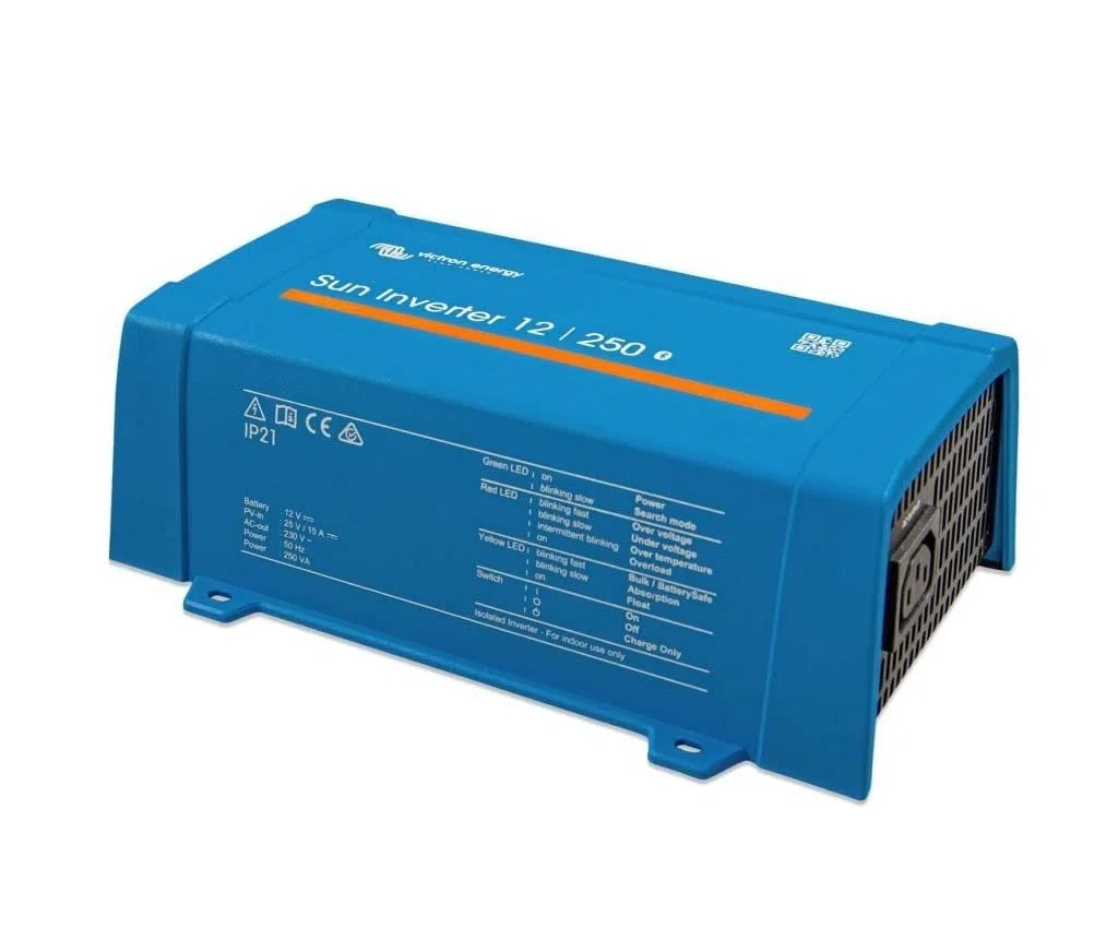 Victron Sun Wechselrichter 12/250 230V mit PWM Laderegler