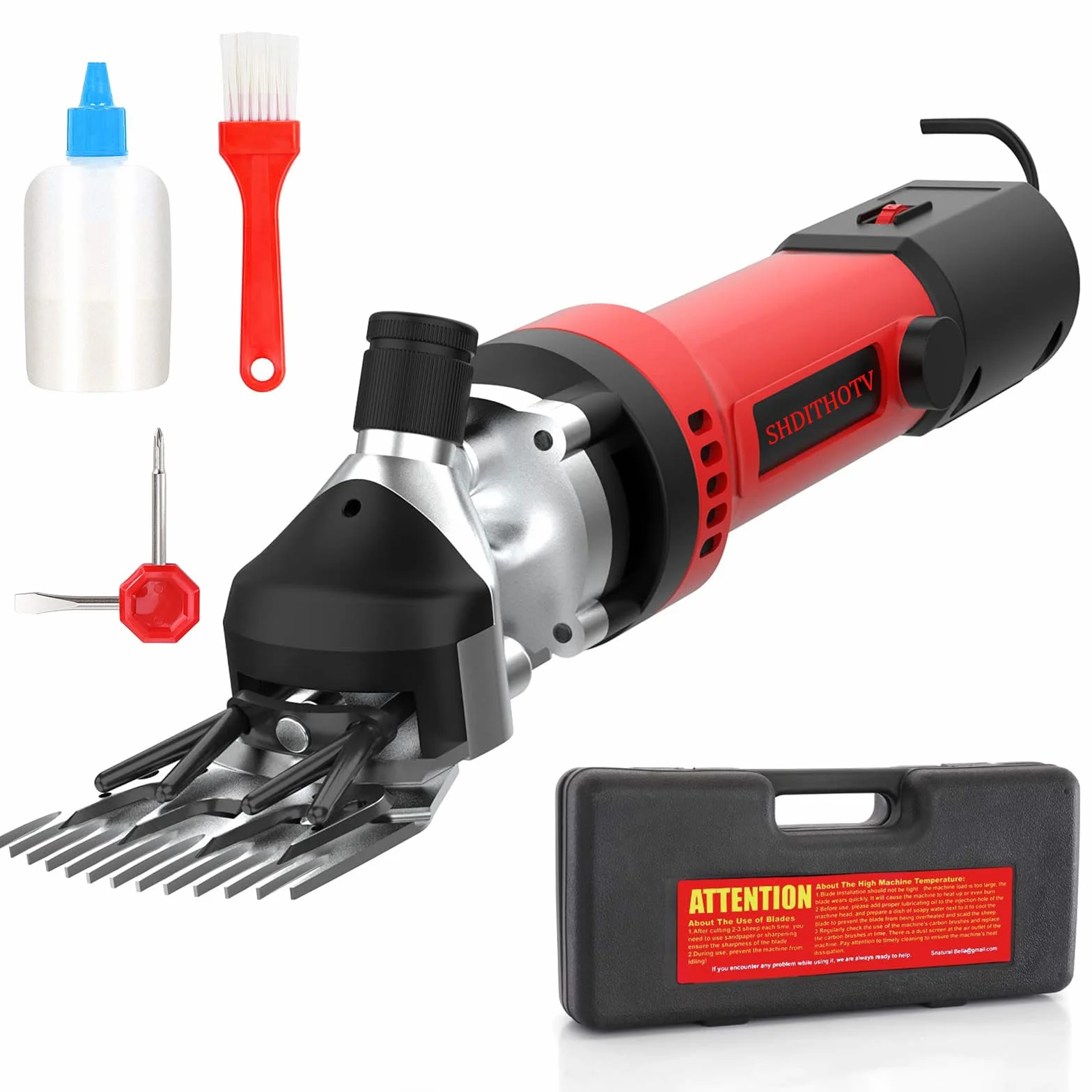 Schafschere,550W Fachmann Elektrische Schafschere,Tierpflege Schafschermaschine Alpakas, Ziegen und mehr, 6 Geschwindigkeiten Schwerlast Farm Livestock Haircut
