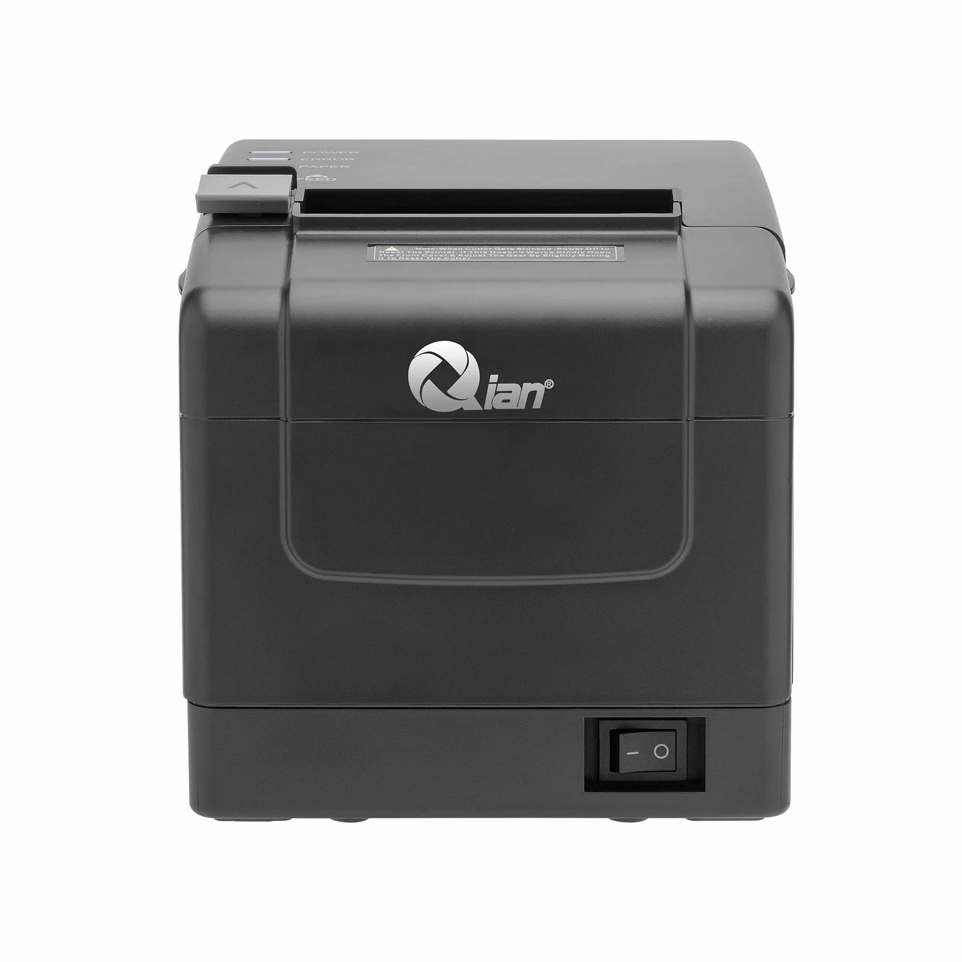 QIAN Anjet80 80mm Thermo-Belegdrucker TPV POS Automatischer Schnitt ESC/POS | Geschwindigkeit 160 mm/s | Treiber Windows | Bluetooth, USB, Ethernet (Schwarz)