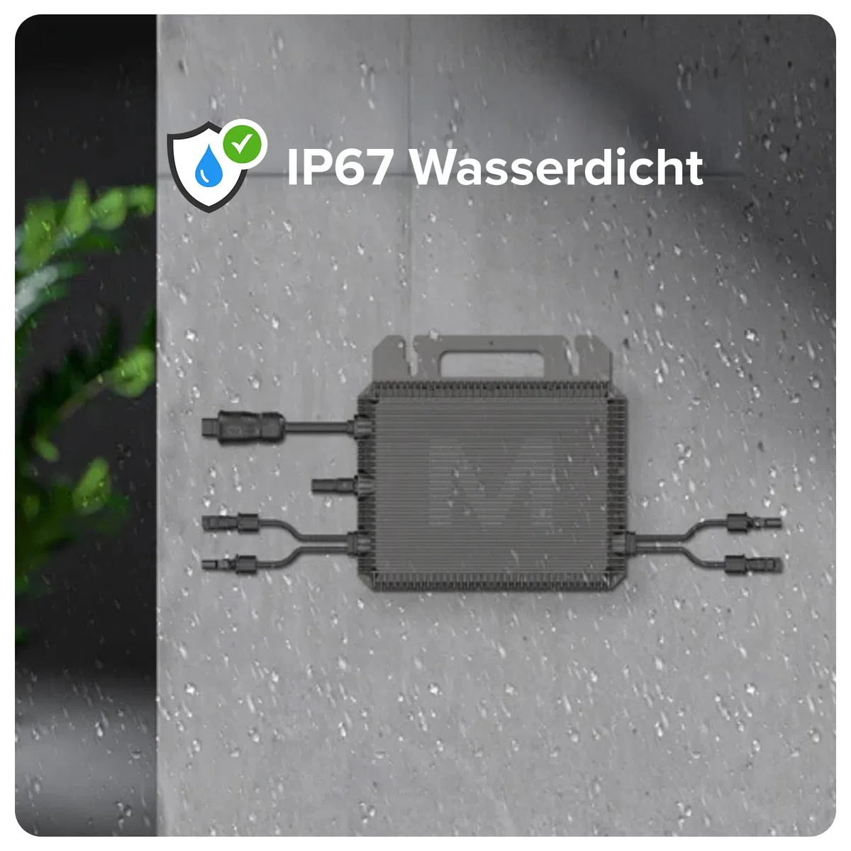 MARSTEK Mikro-Wechselrichter 800 W MST-MI0800 für Balkonkraftwerk, IP67 wetterfest, Plug-&-Play Installation, 2 MPPT, Bluetooth & WiFi, Micro Inverter
