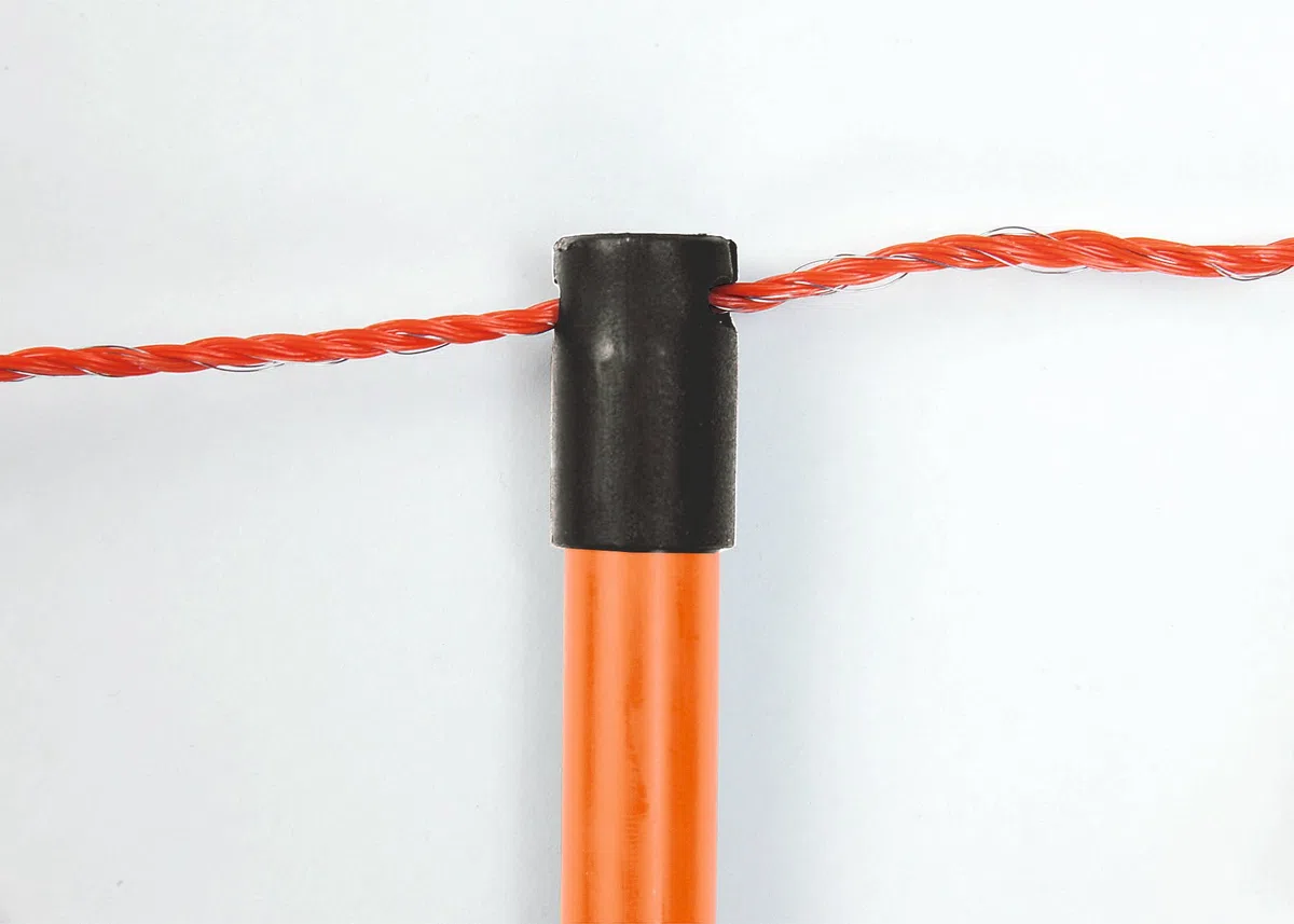 Schafnetz Schafzaun 108cm hoch, 50m lang, inkl. 13 Stäbe mit Doppel- Metallspitze auch für größere Hunde geeignet! …