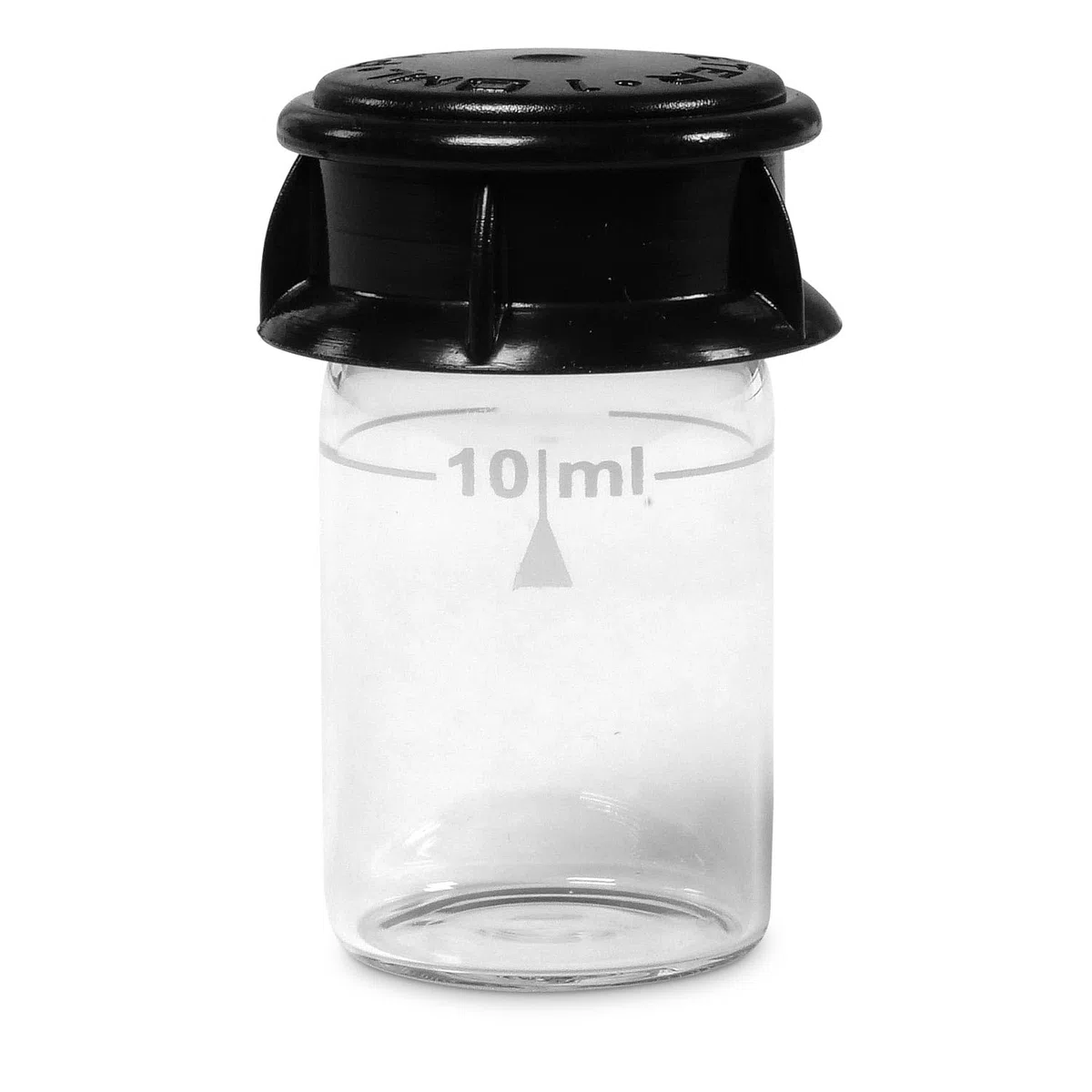 Runde Glas Küvette 24 mm 10er Set - Mit Kunststoff-Schraubdeckel und integriertem Lichtschutz - 10 ml Inhalt - 48 mm Höhe - Geeignet für PrimeLab 1.0 2.0 und Lovibond Photometer