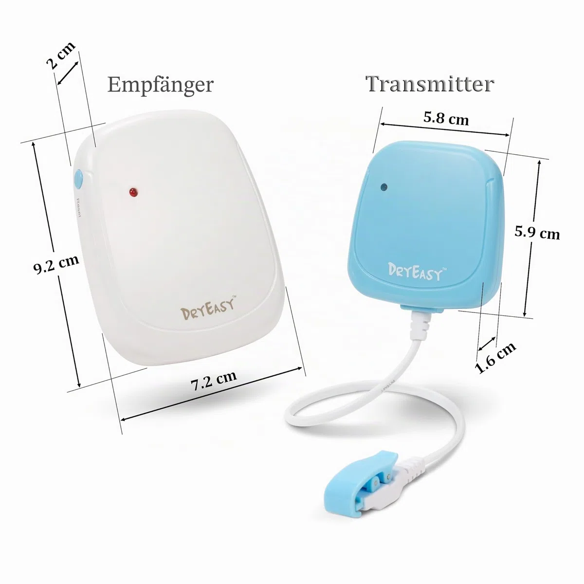 DryEasy Plus Drahtlose Bettnässen Alarm