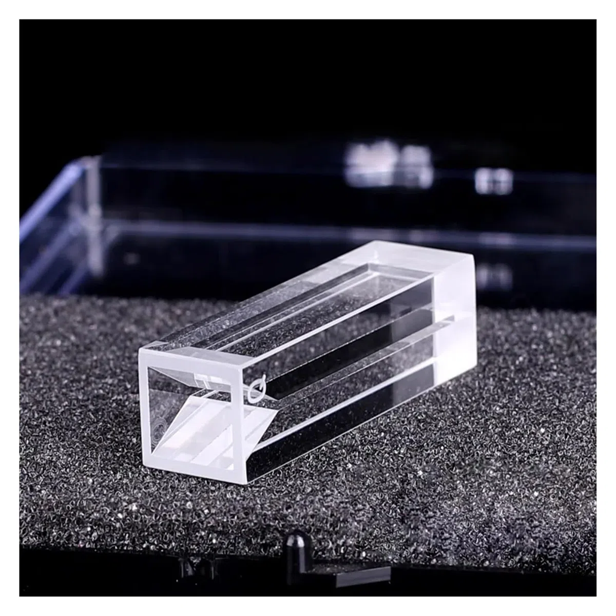 Laborgeräte 1 Stück Mikroquarz-Fluoreszenzküvette mit Deckel 350ul