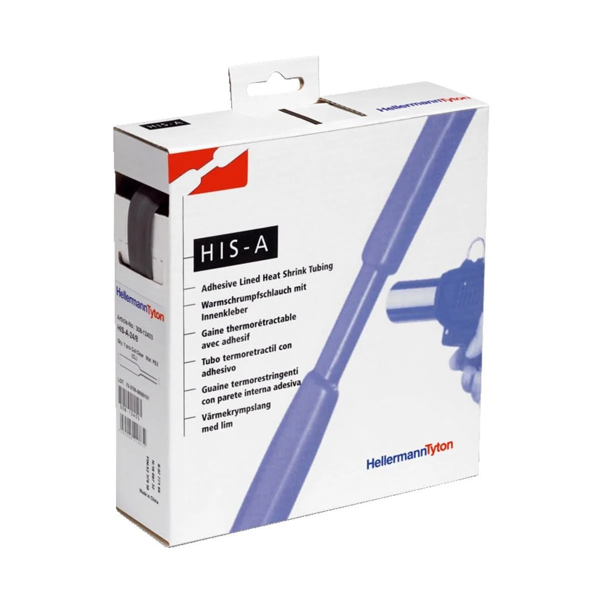 Best Price Square HellermannTyton Schrumpfschlauch sw 3=1 L=4m HISA-18/6-POX-BK