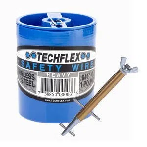 Clamptite 1,9 cm plattierter Stahl/Alumabronze Drahtspannwerkzeug mit Flügelmutter und 67,1 m 0,5 kg Dose 0,041 Sicherheitsdraht