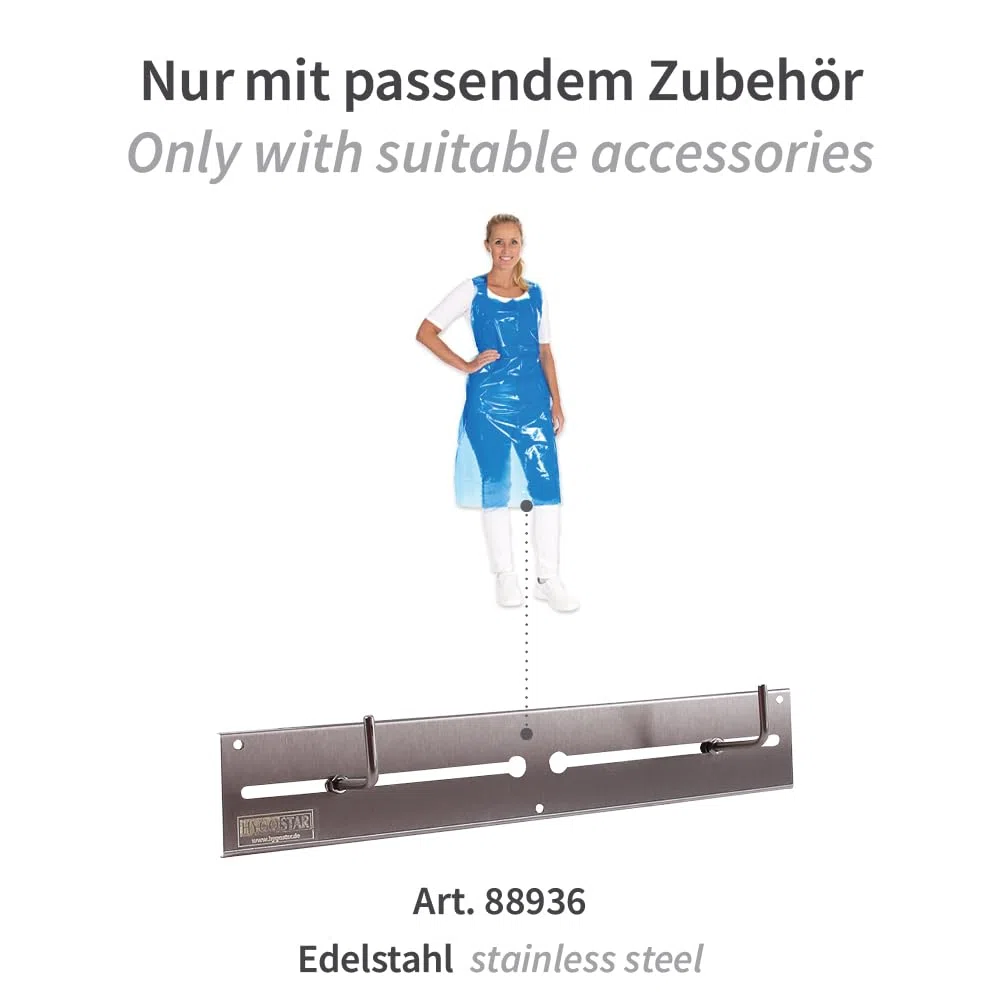 FRANZ MENSCH 250 Stück Hygonorm Einwegschürzen Eco ca. 60 my | LDPE, blau, 60my, L: 120cm, B: 75cm, H: 3cm, Karton, Einwegschürzen, Plastikschürzen, Einmalschürzen