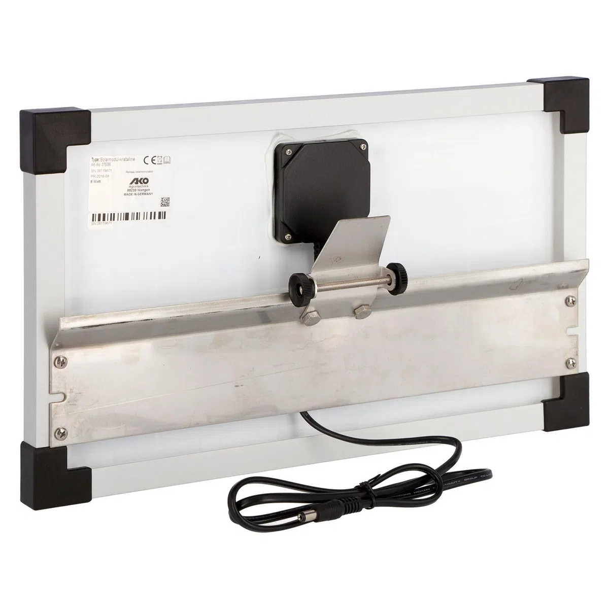 Kerbl Solarmodul 8 W inkl. Halterung für Geräte mit Buchse F. Solar