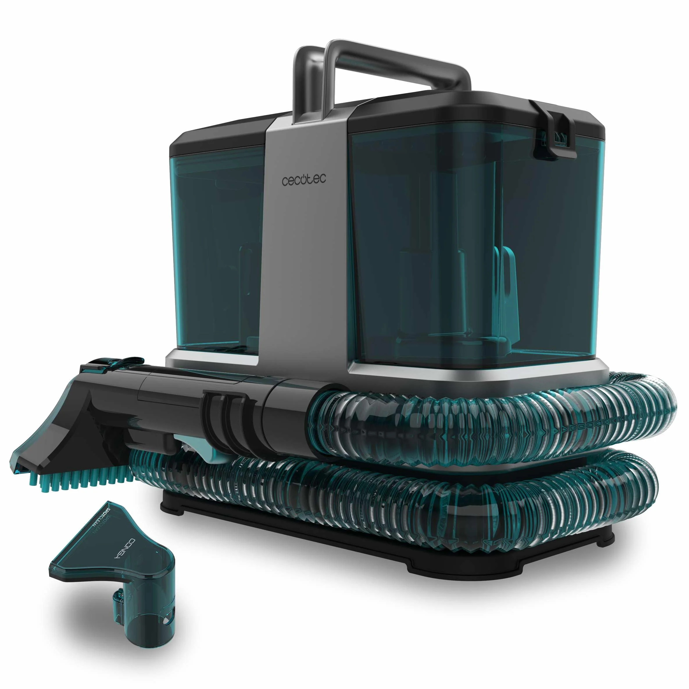 Cecotec Teppichreiniger und Staubsauger mit Kabel Conga 2000 Carpet&Spot Clean Compact. 330 W Leistung, kompaktes Design, 2 Tanks mit 800 ml und 500 ml, Sprühdüs